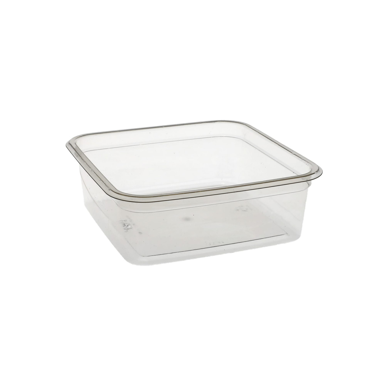 Deli Container Base 24 OZ PET Clear Square 360/Case