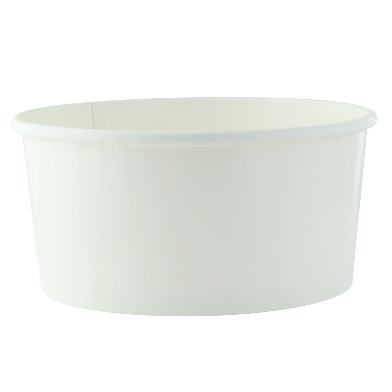 Food Container Base 33 OZ Paper White Round Grease Resistant 45 Count/Pack 8 Packs/Case 360 Count/Case