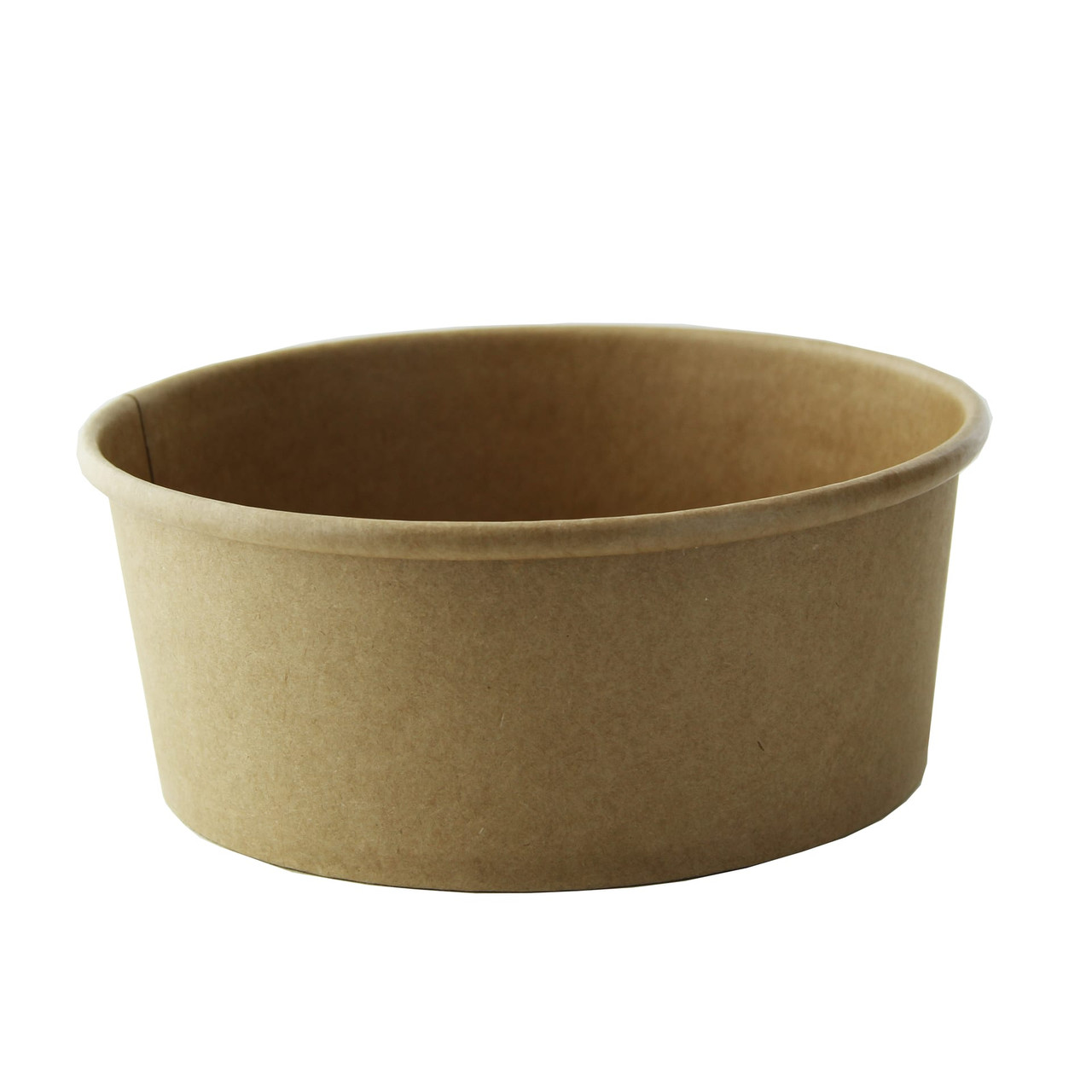 Food Container Base 24 OZ Paper Kraft Round Grease Resistant 45 Count/Pack 8 Packs/Case 360 Count/Case