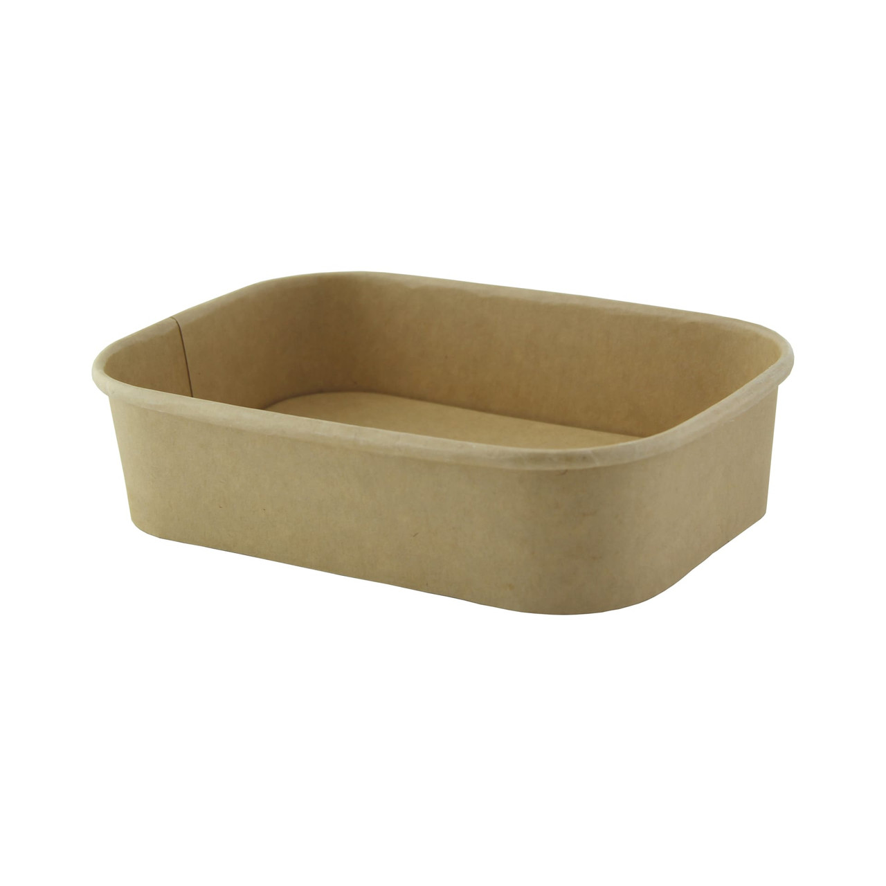 Take-Out Box 6.8X4.8X1.6 IN Paper Kraft Rectangle Laminated 25 Count/Pack 8 Packs/Case 200 Count/Case