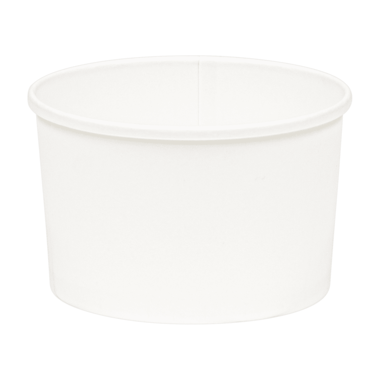 Soup Food Container Base 16 OZ SBS Paperboard White Squat Leak Resistant 500/Case