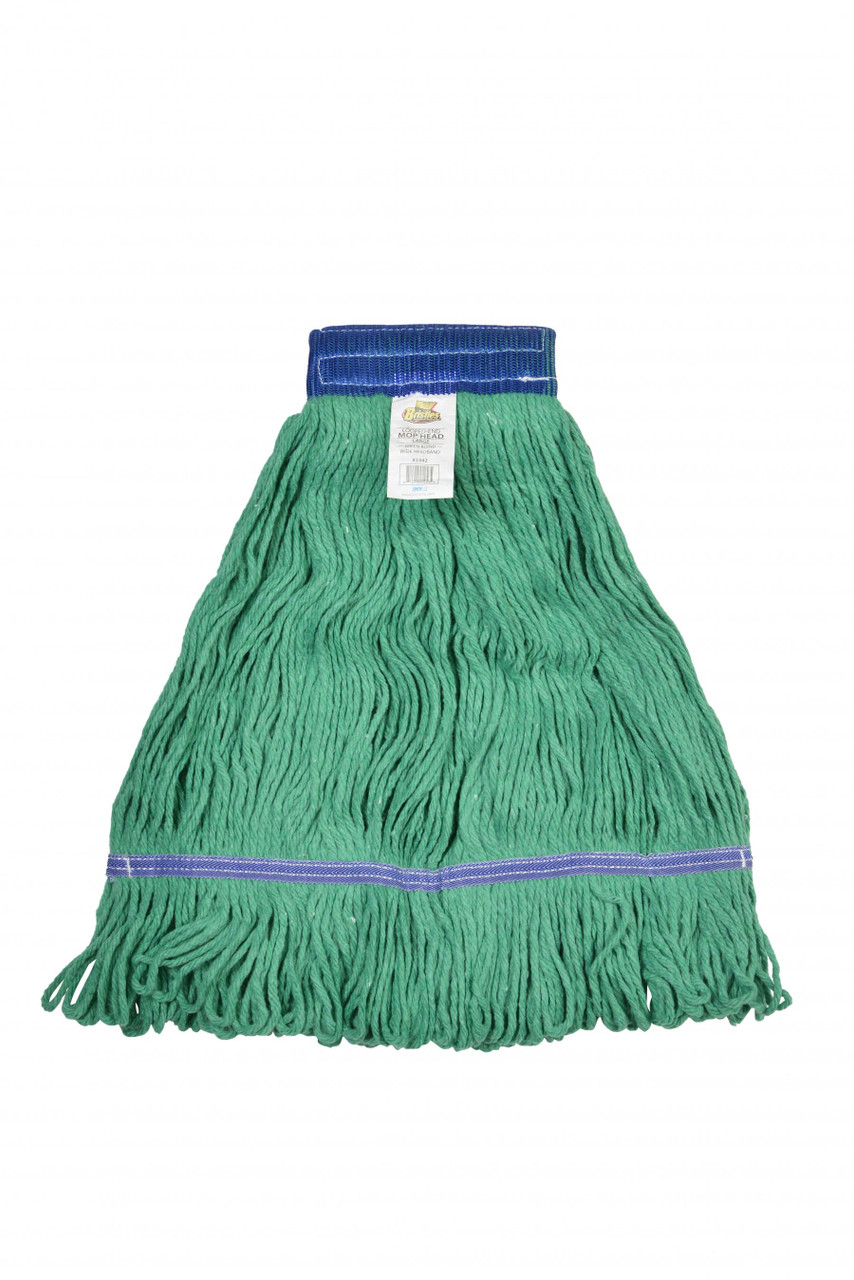 Mop Head Green Cotton Synthetic Blend Loop End 5IN Headband Large 1/Each