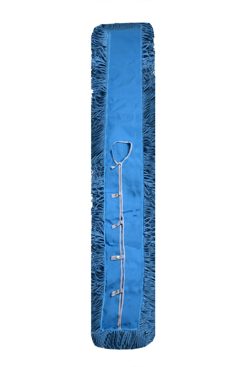 Dust Mop Head 5IN X60FT Blue Microfiber Static Charged 1/Each