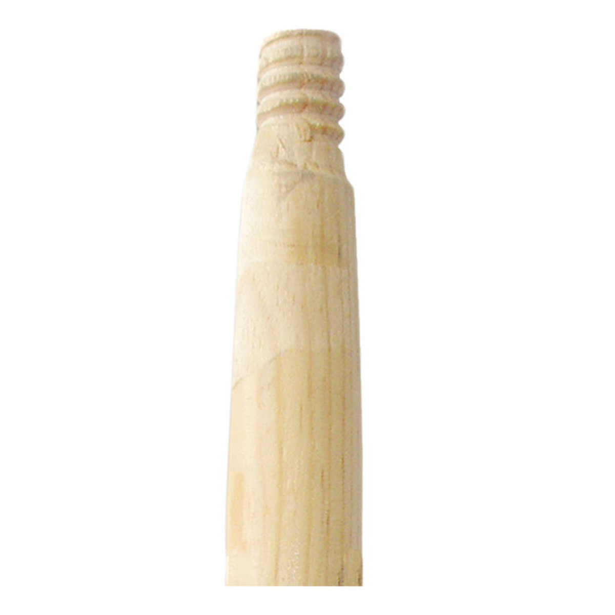 Mop Handle 0.88X48 IN Wood Threaded Metal Tip 1/Each