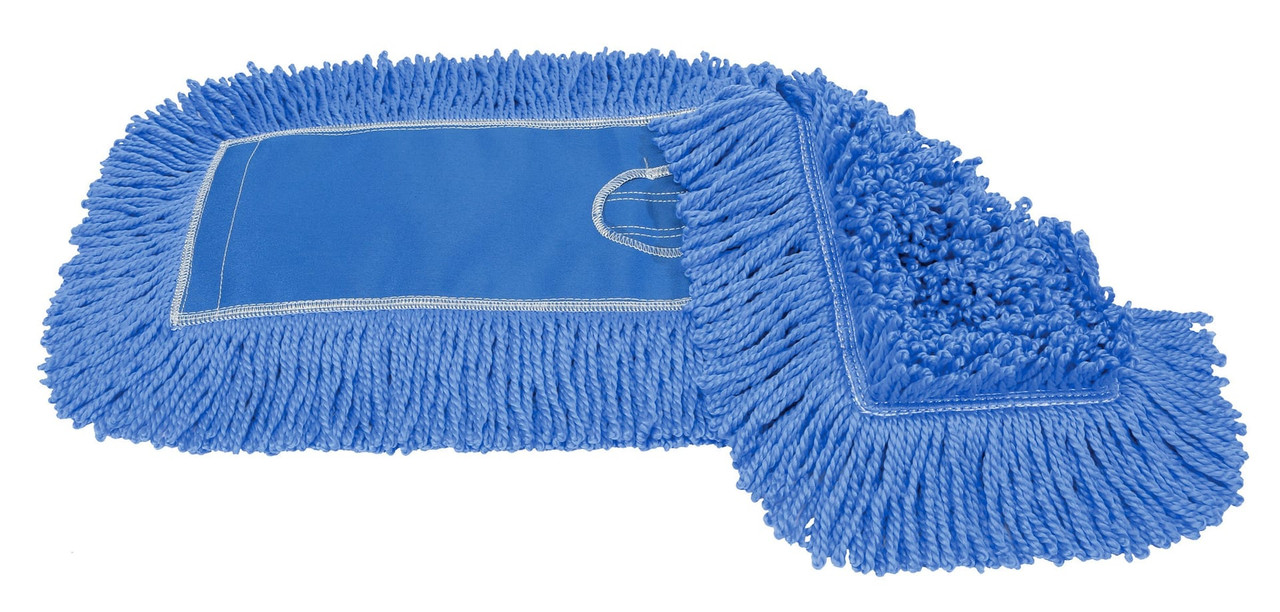 MaxiTwist® Dust Mop Head 60X5 IN Blue Microfiber Loop End 1/Each