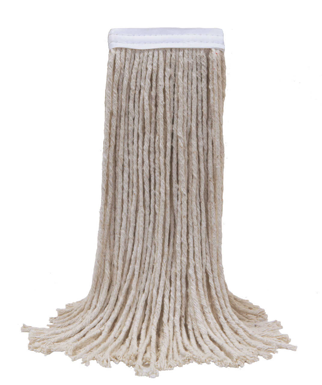 MaxiCotton™ Mop Head #24 18.5X6X1 IN White Cotton 8PLY 1.25IN Narrow Headband 12/Case