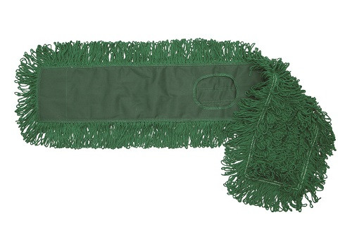 MaxiDust® Dust Mop Head 36X5 IN Green Cotton 2PLY Loop End Quick Change 1/Each