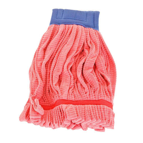 HOSPECO® Tube Mop Large (LG) 18 OZ Red Microfiber 5IN Headband 1/Each