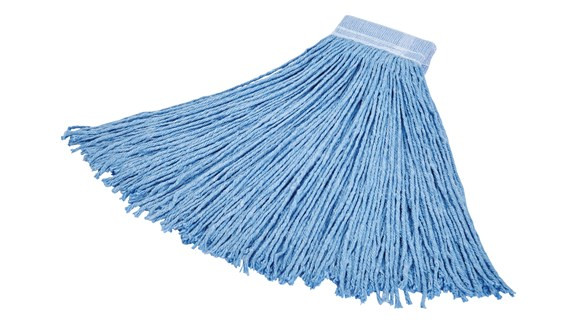 Mop Head Small (SM) 20 OZ Blue Synthetic Fiber Cut End 1/Each