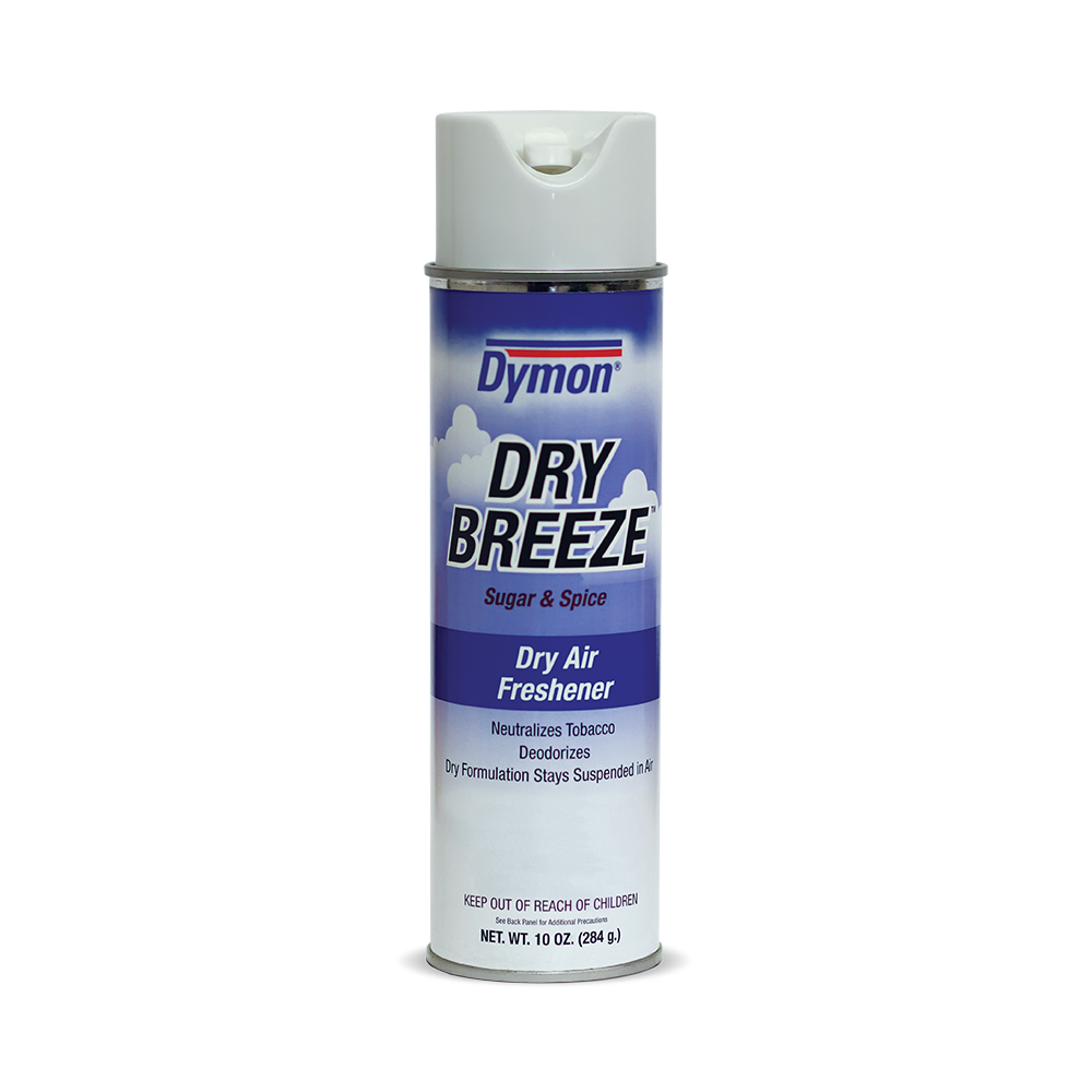 Dry Breeze™ Air Freshener Sugar & Spice Clear Straw Aerosol 10 OZ 12/Case