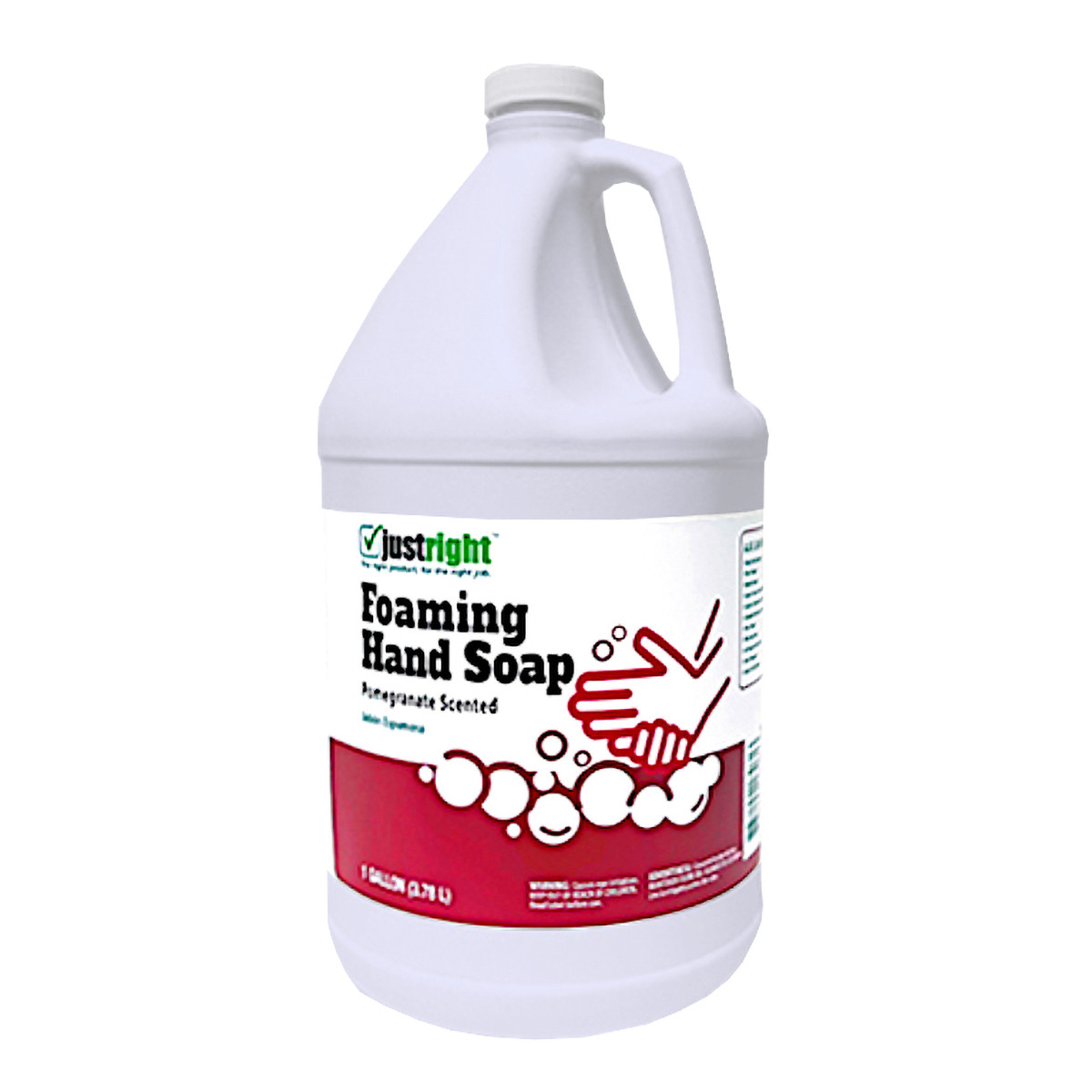 Just Right Hand Soap 1 GAL Pomegranate Pink Foaming 4 Count/Case