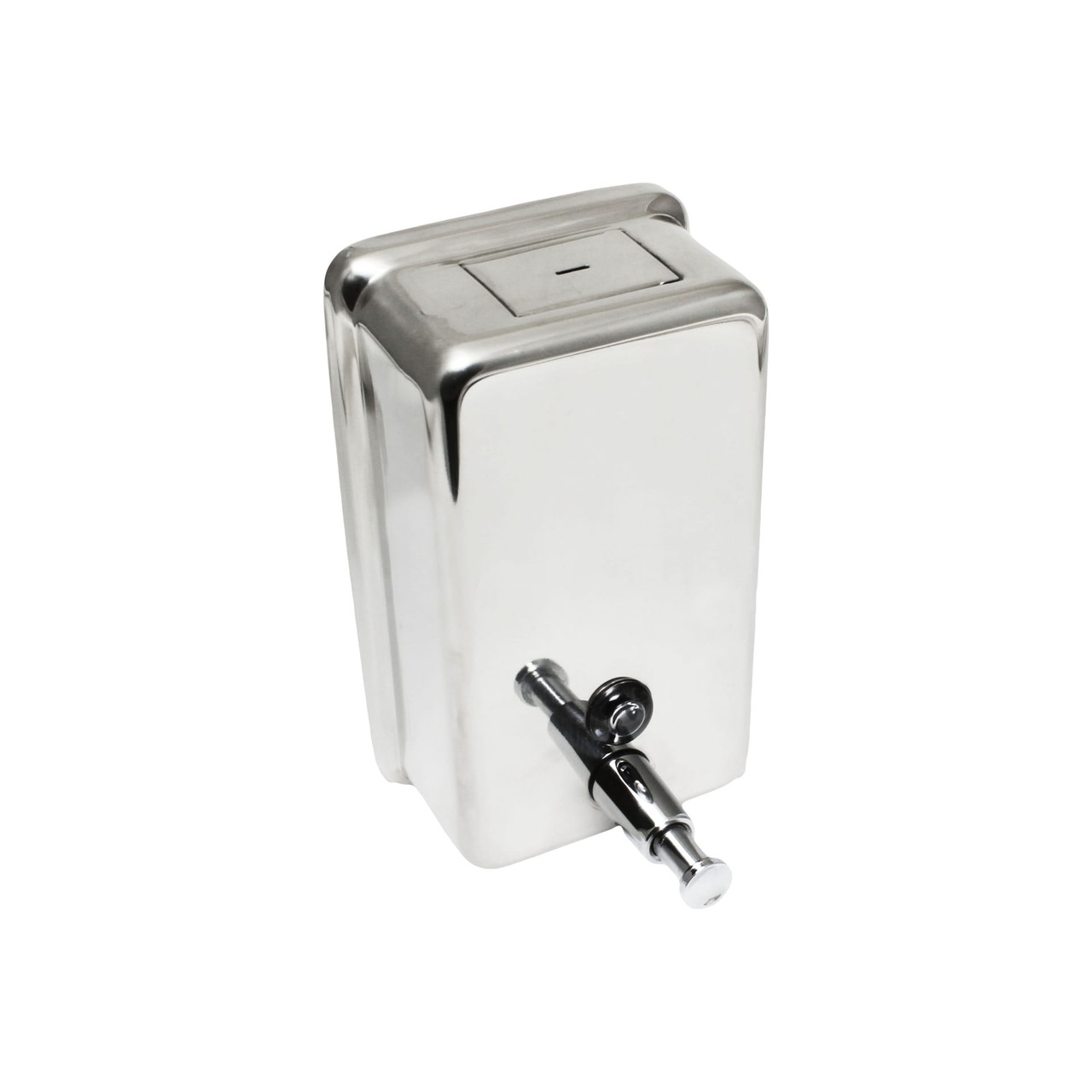 Soap Dispenser 40 OZ Stainless Steel Wall Mount Vertical 1/Each