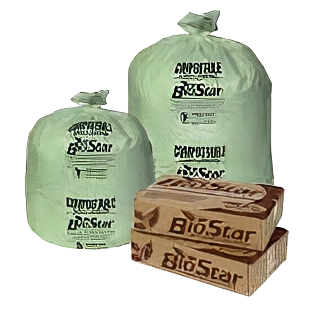 Can Liner 40X46 IN 40 GAL Green Plastic 14MIC 25 Count/Pack 10 Packs/Case 250 Count/Case