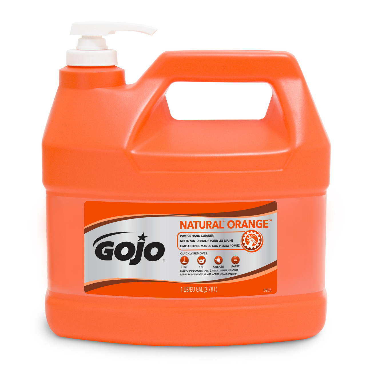 GOJO® Hand Cleaner Liquid 1 GAL 4.83X7.15X10.55 IN Citrus Scent Orange Pumice 2/Case