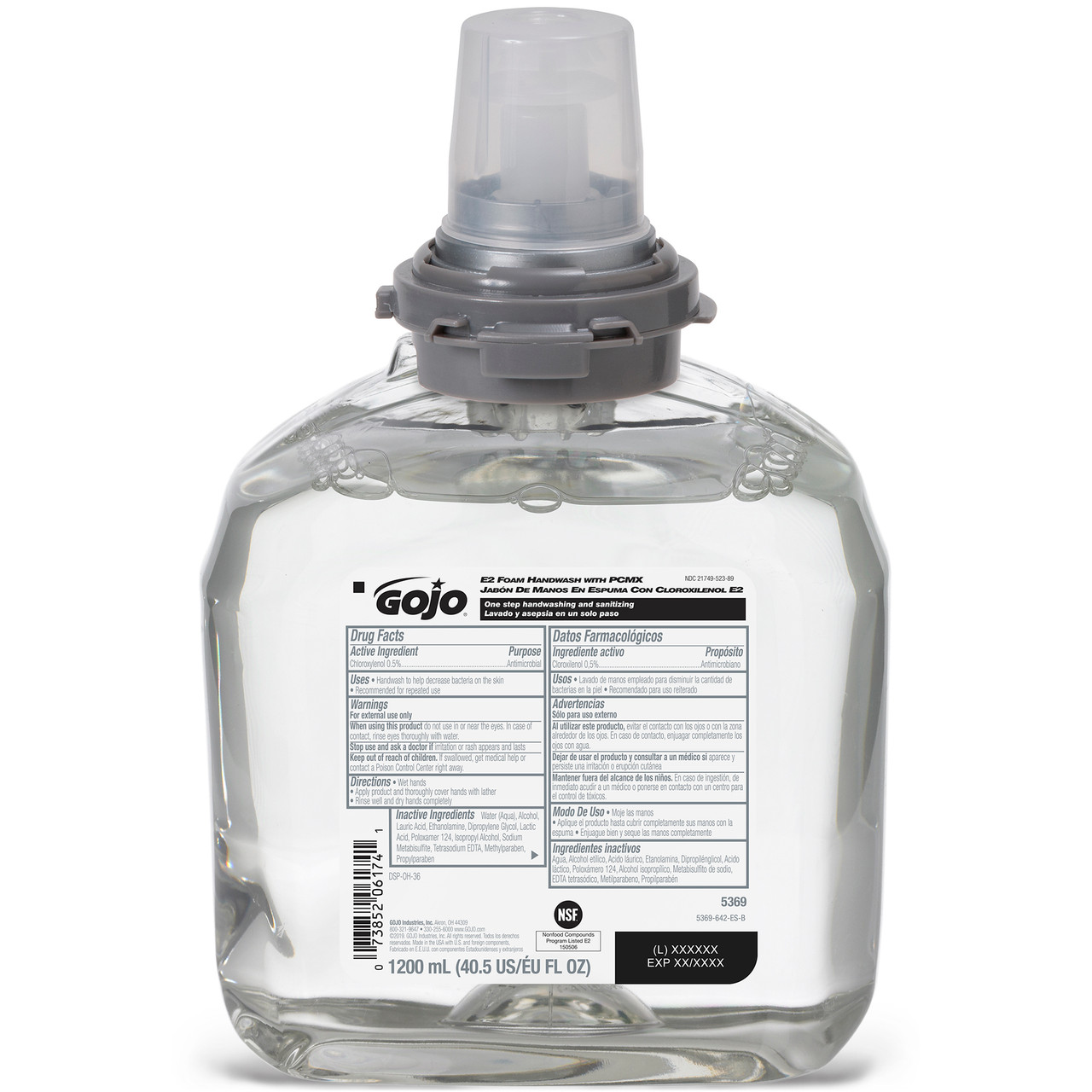 GOJO® Hand Soap 1200 mL 3.41X5.47X8.25 IN Light Floral Foaming PCMX For TFX 2/Case