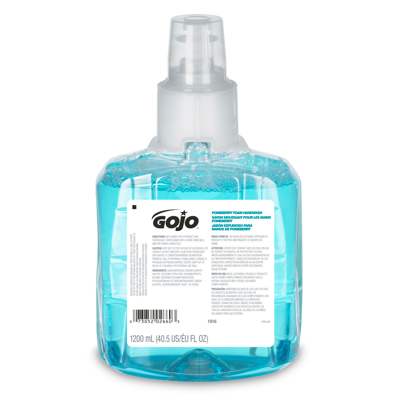 GOJO® Hand Soap Foam 1200 mL 5.11X3.69X8.95 IN Pomegranate Refill For LTX-12 2/Case