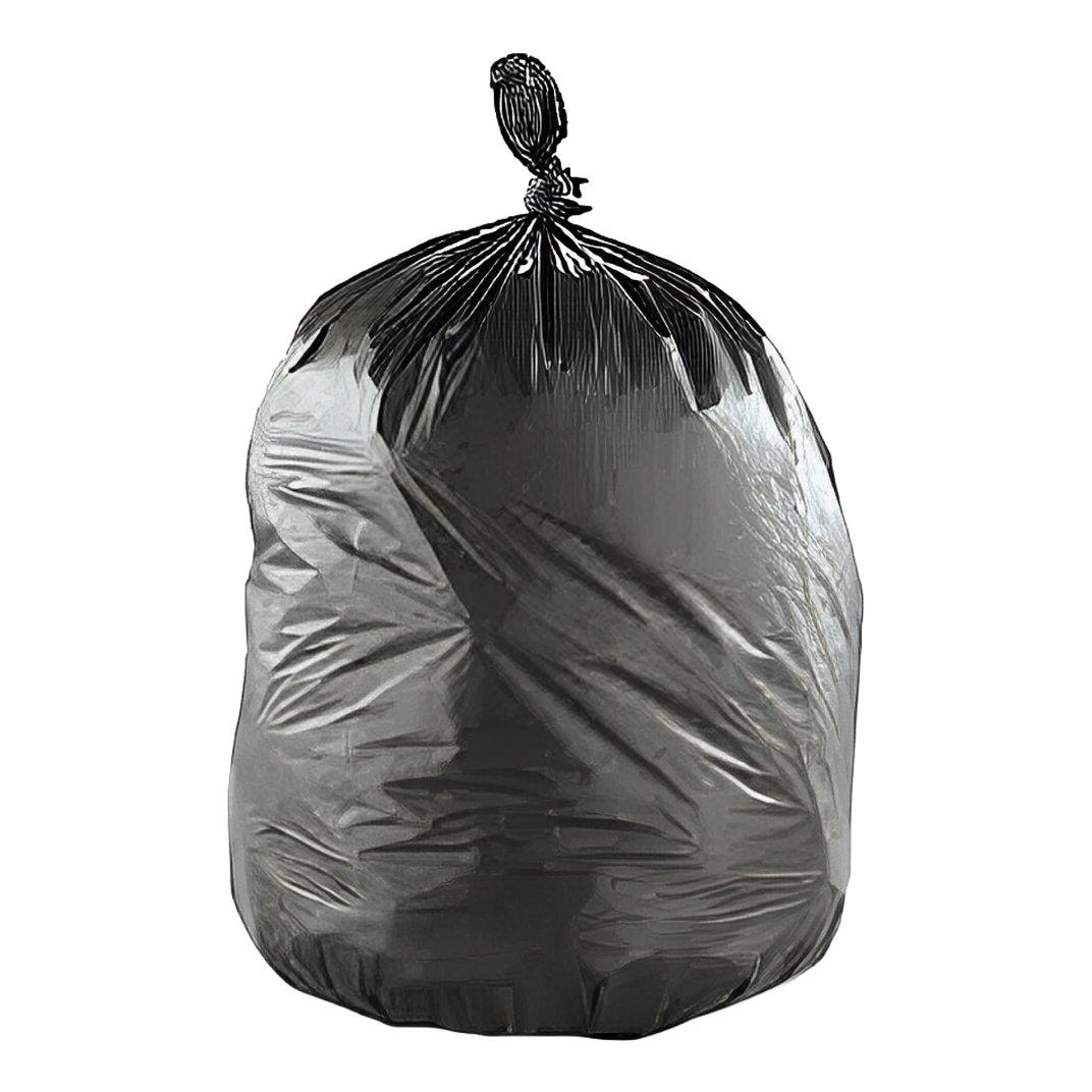 Municipal Can Liner 38X58 IN Black Plastic 10 Count/Pack 5 Packs/Case 50 Count/Case