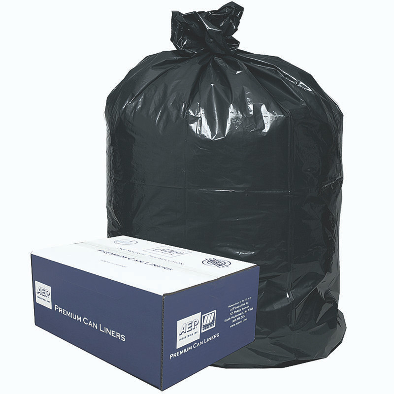 Can Liner 44X56 IN Black LDPE 3MIL 50/Case
