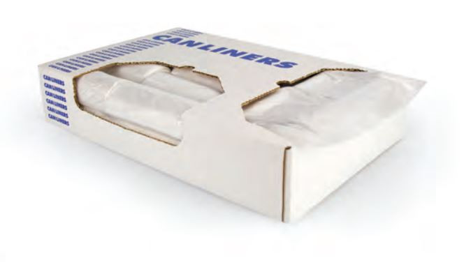 Heritage Can Liner 33X44 IN 32 GAL Clear Plastic 0.9MIL 20 Count/Pack 5 Packs/Case 100 Count/Case