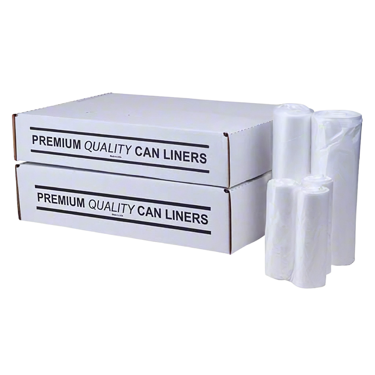 Liner 29X45 IN 23 GAL Natural HDPE 14MIC Slim Jim Coreless 250/Case