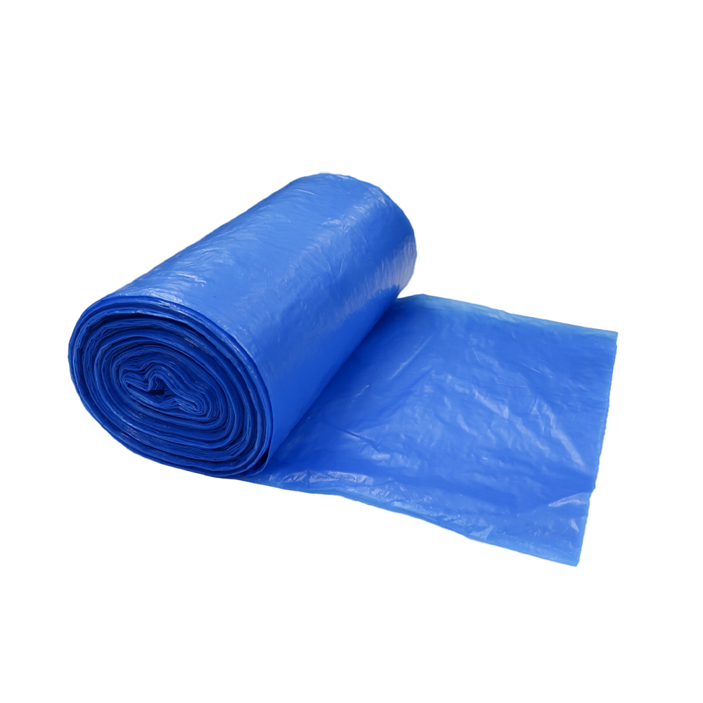 Victoria Bay Can Liner 33X40 IN 33 GAL Blue Plastic 17MIC 25 Count/Roll 10 Rolls/Case