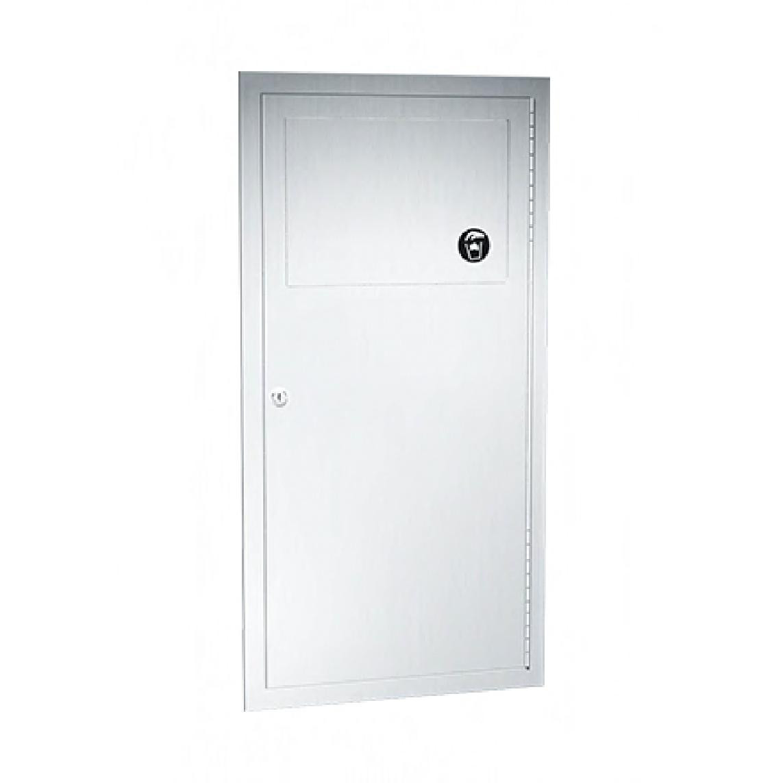 Traditional™ Trash Can 14.25X28X4.5 IN 3 GAL Stainless Steel Recessed Traditional Self-Closing Panel 1/Each