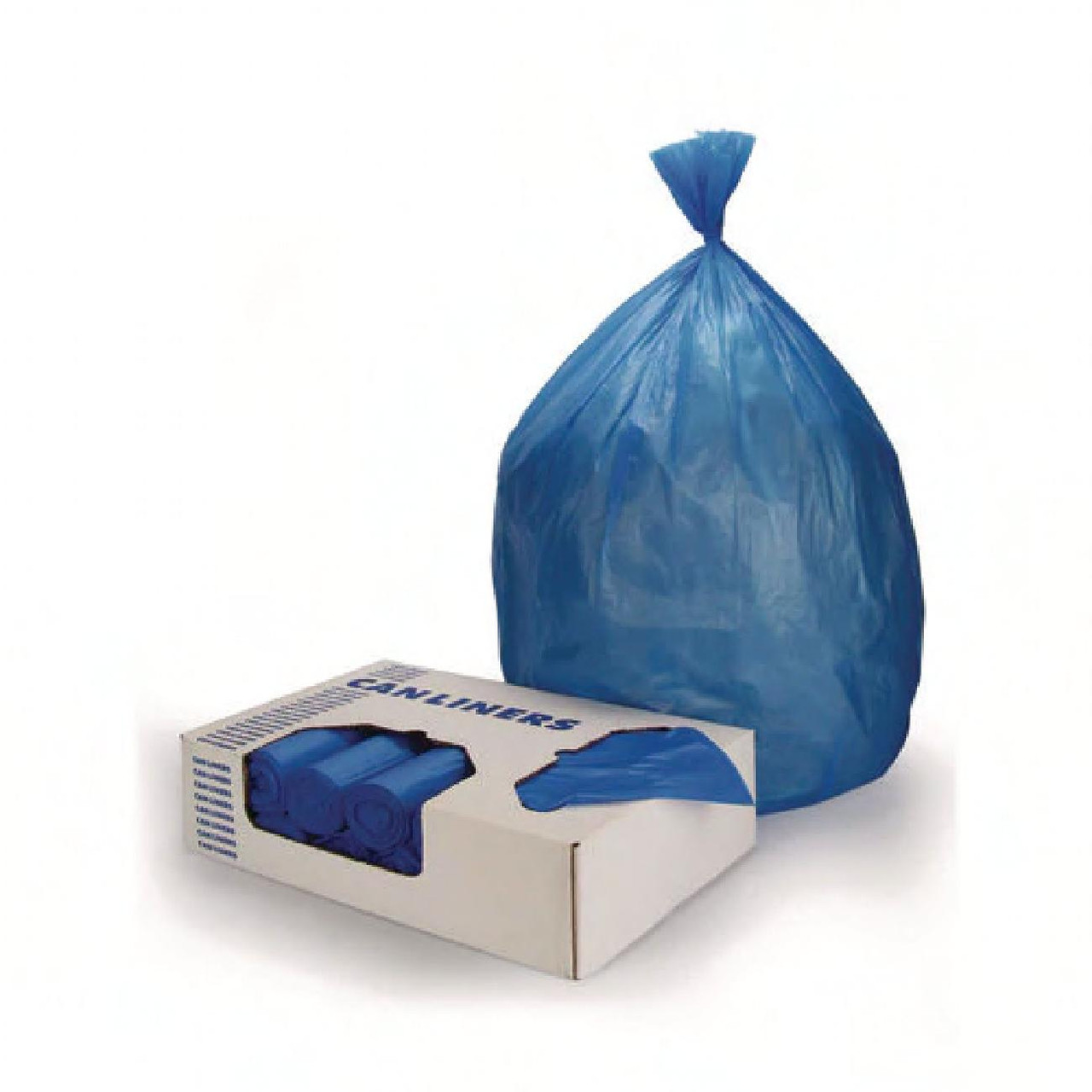 Heritage Can Liner 30X43 IN 20-30 GAL Blue 14MIC Heavy Duty 10/Case