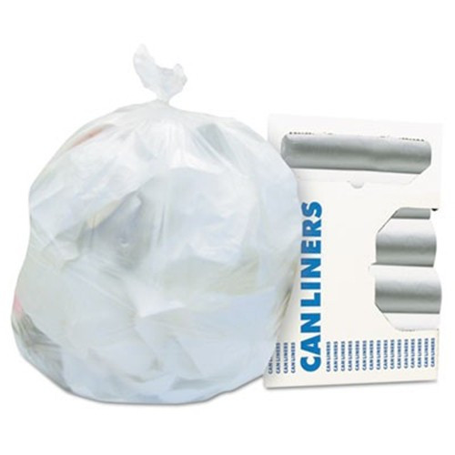 Heritage Can Liner 24X24 IN 8-10 GAL Natural HDPE 8MIC Roll 50 Count/Pack 20 Packs/Case 1000 Count/Case
