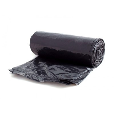 Heritage Can Liner 24X24 IN Black Plastic 6MIC Coreless 50 Count/Roll 20 Rolls/Case 1000 Count/Case