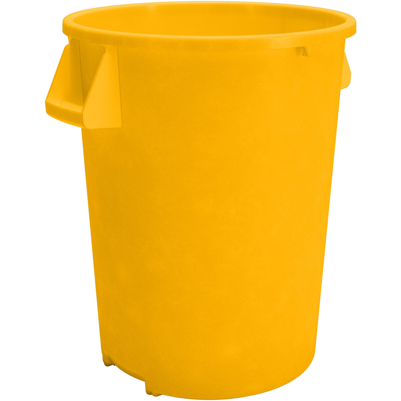 Bronco™ Trash Can 21.43X21.43X27.90 IN 32 GAL Yellow Round LLDPE 4/Case