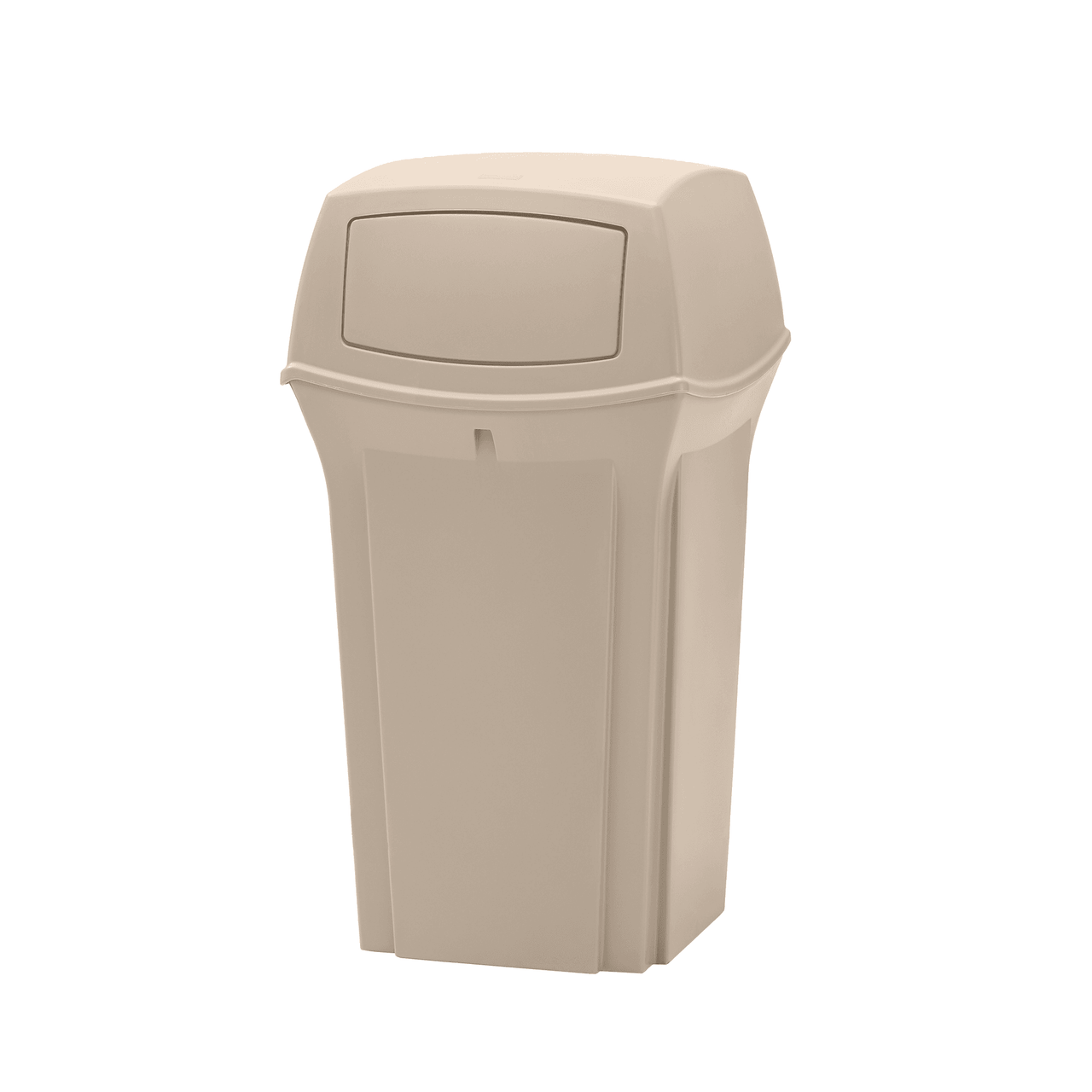 Ranger® Landfill 1-Stream Trash Can 21.25X21.25X41 IN 35 GAL Beige Resin Classic 1/Each