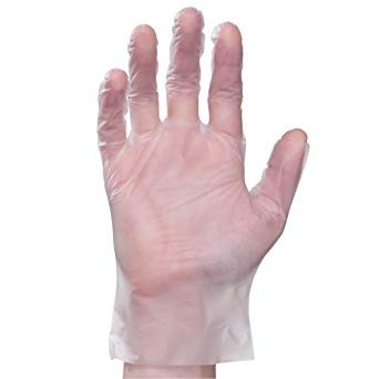 Gloves Large (LG) Clear Elastipolymer Powder-Free 1000/Case