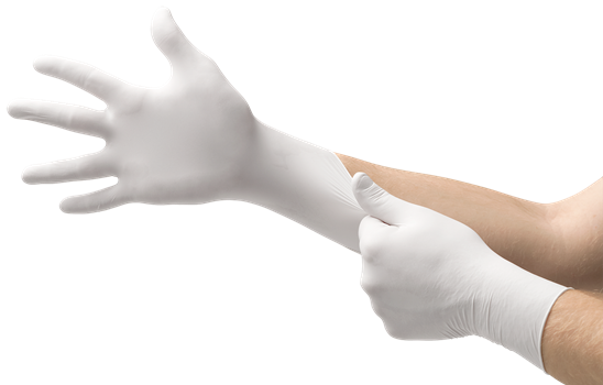 VersaTouch Gloves Small (SM) White Nitrile Powder-Free 1000/Case