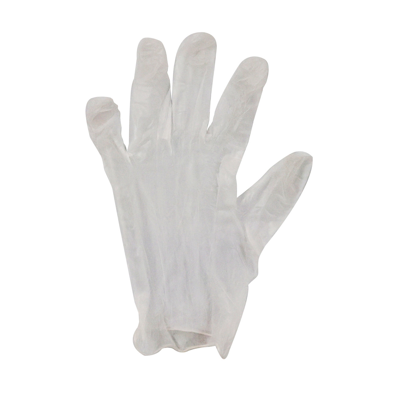 ValuGards Gloves Medium (MED) Clear Vinyl Disposable Powder-Free 1000/Case