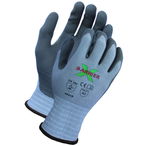 ProWorks® Gloves XL Gray Tektreme® Luxfoam® ANSI Cut Level A2 Coated Palm & Fingertips Cut Resistant 12 Count/Pack