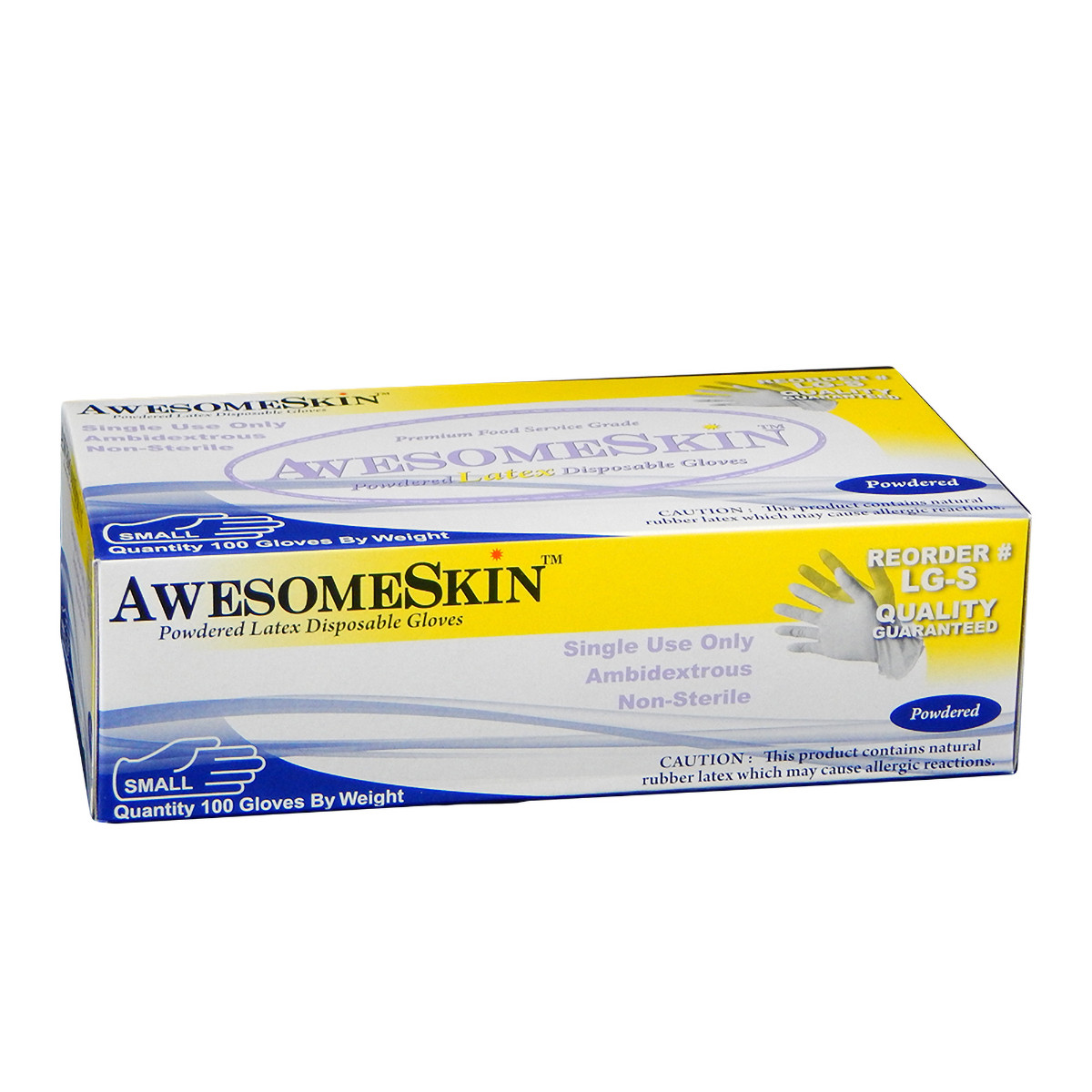 Gloves Small (SM) Latex Powdered 1000/Case