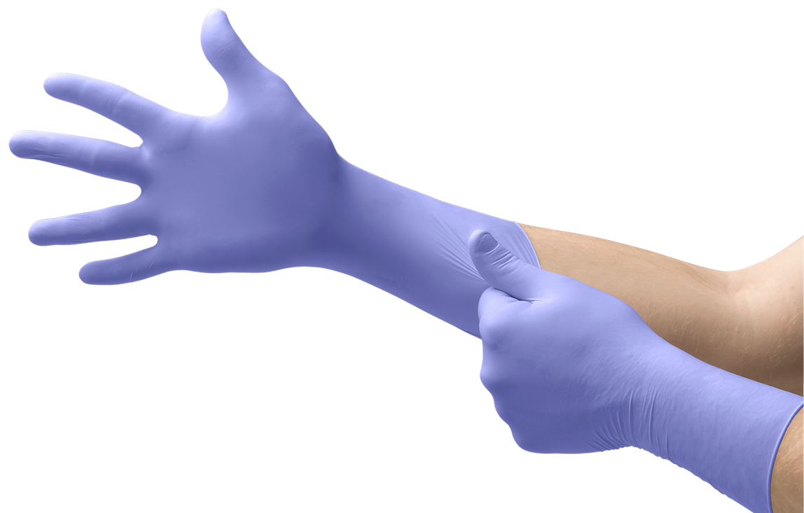 MICROFLEX® Supreno® Gloves Medium (MED) Violet Blue Nitrile Exam Grade 50 Count/Box 10 Box/Case