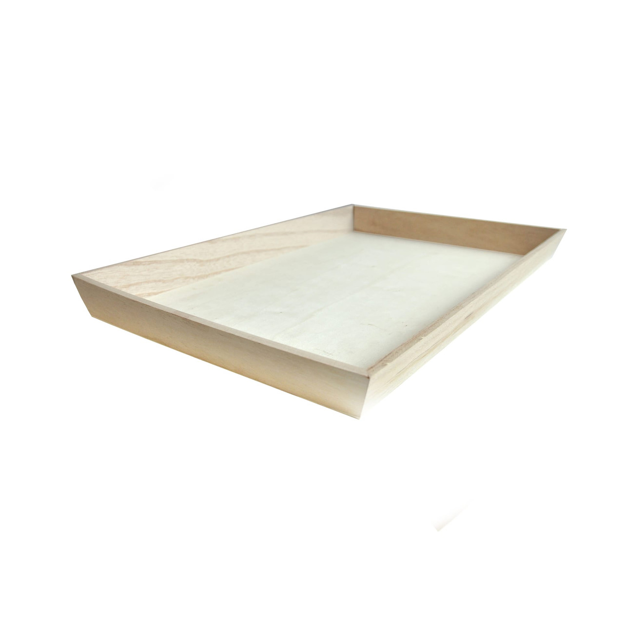 Serving Tray 17.7X11.8X1.6 IN Wood Natural Rectangle Grease Resistant 10 Count/Case
