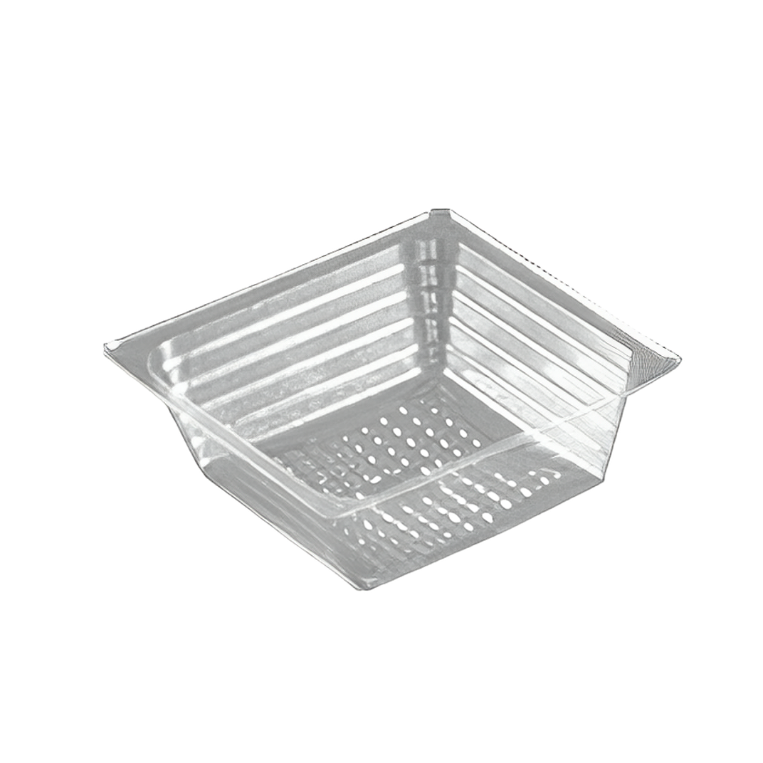 WNA Atrium Deli Container Base 5 OZ OPS Clear Square 2500/Case