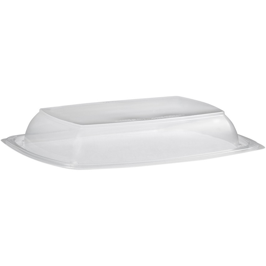Lid Dome Large (LG) 11.13X8X1.88 IN PP Clear Rectangle For 46 OZ Container 150/Case