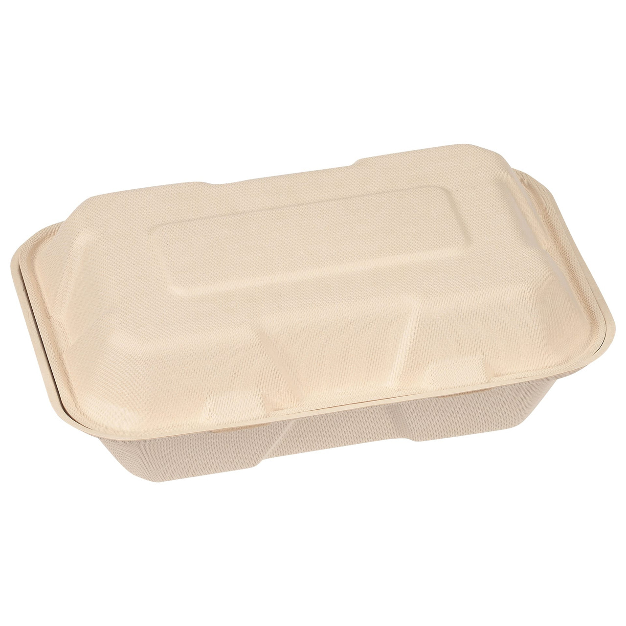 Take-Out Container Hinged 6X9 IN Pulp Fiber 200/Case