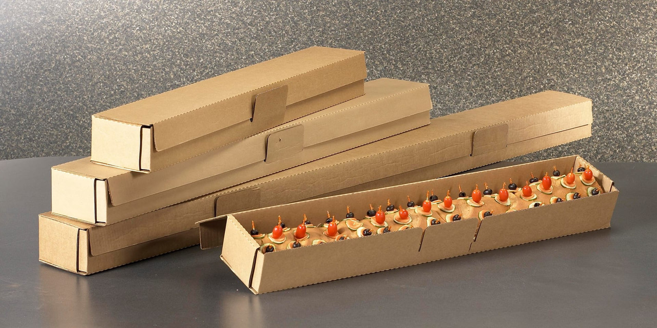 Take-Out Box 51X6.25X4.25 IN Paper Kraft Rectangle 25/Bundle