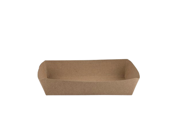 Food Tray 8.5X5.5X2 IN Paper Kraft 500/Case