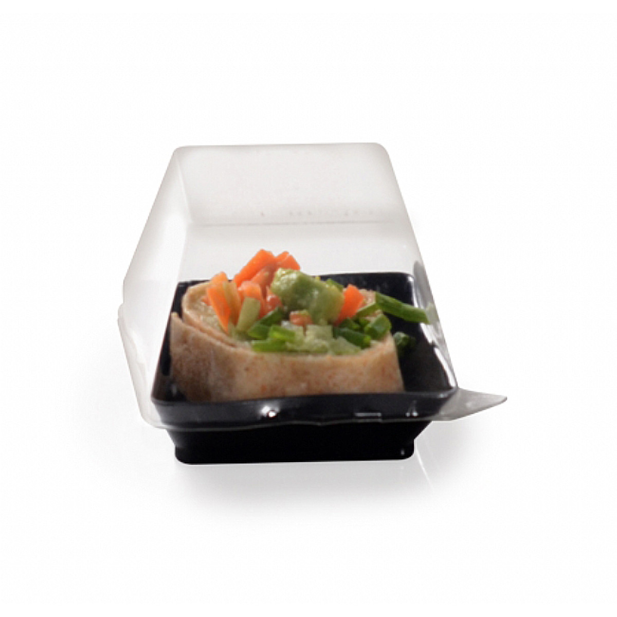 Tiny Temptations Lid Dome 2.25X2.25 IN PET Clear Square For Container 1000/Case