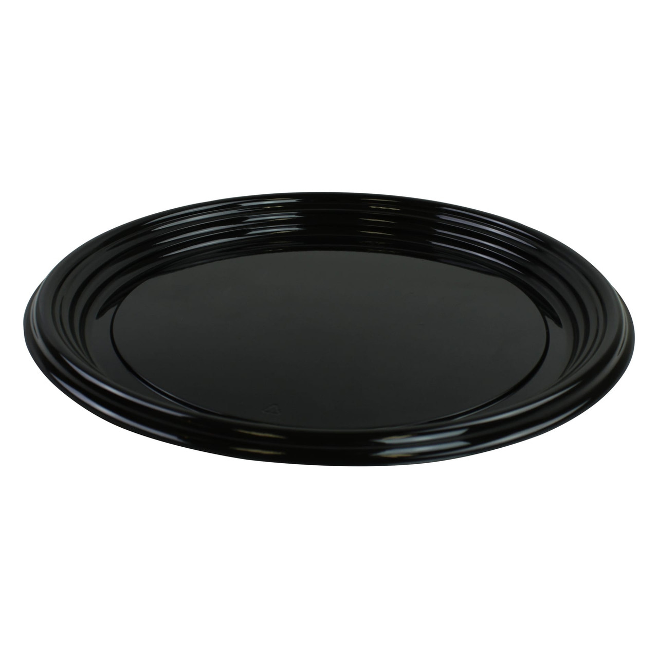 Serving Tray Base 12X0.88 IN PET Black Round 36/Case