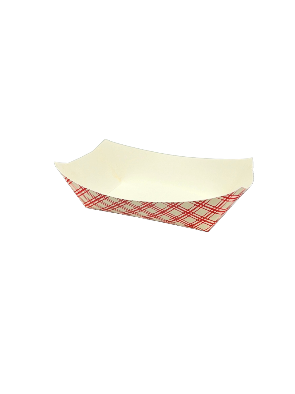 Food Tray 3 LB Clay-Coated Paperboard Red 500/Case