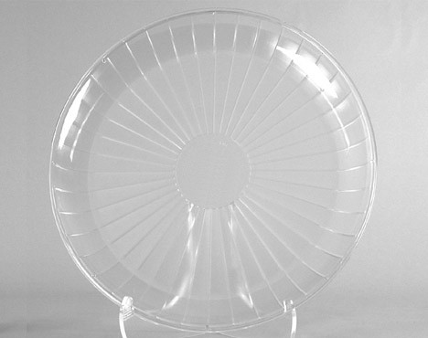 WNA CaterLine® Serving Tray 18 IN PS Clear Round 25/Case