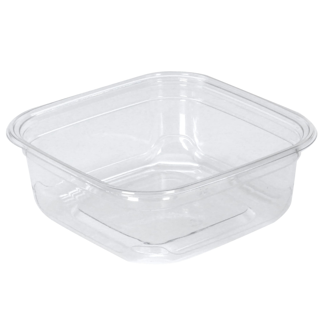 Recycleware® Deli Container Base 8 OZ RPET Clear Square 600/Case