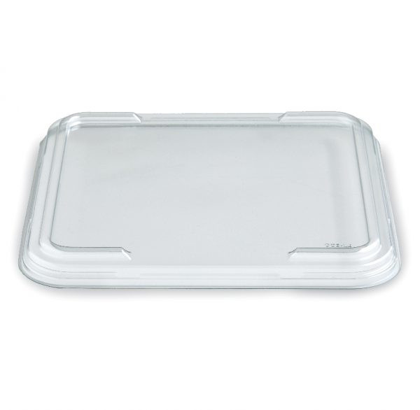 Fresh 'n Clear® GoCube® Lid Dome 8.38X8.38X0.65 IN PET Clear Square For Container 400/Case