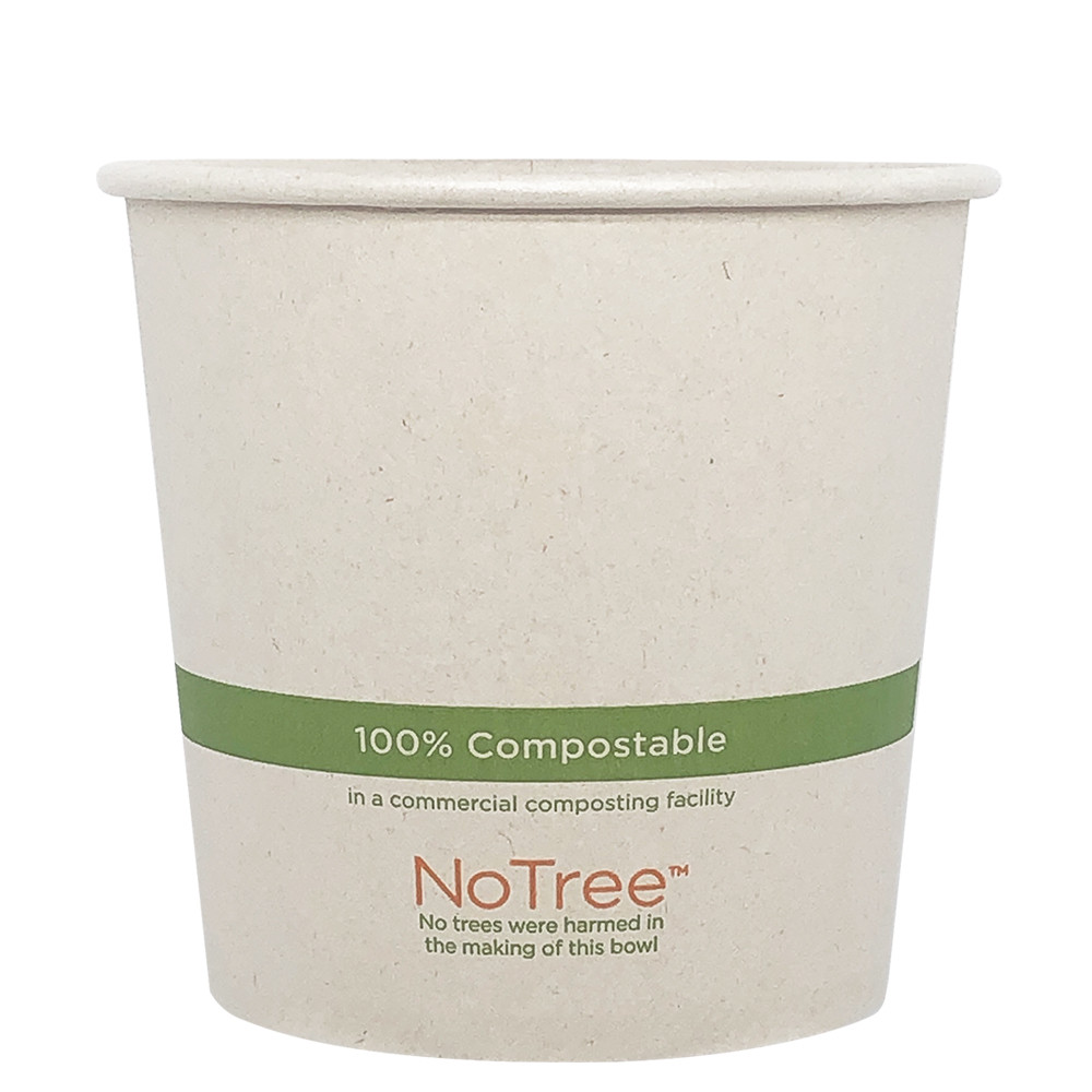 NoTree® Food Container Base 24 OZ Paper 500/Case